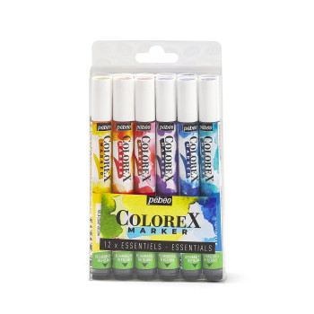 Набор 12 акварельных маркеров COLOREX Основной