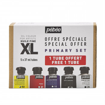HUILE XL PACK COULEURS PRIMAIRES 5 TUBES 37 ML