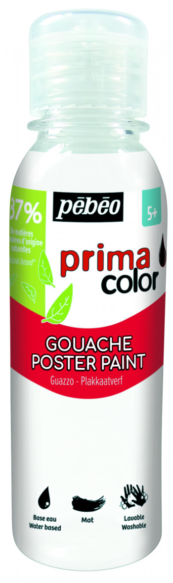 Гуашевые краски Primacolor 150 мл белила
