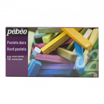 HARD PASTELS BOX OF 12 ASSORTED