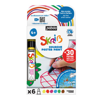SET DE 6xSKRIB GOUACHE