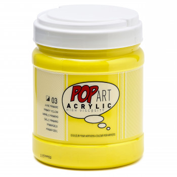 Акриловая краска POP ART 700 мл желтый основной